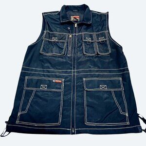 VTG Southpole Function Navy Blue 7-Pocket Utility Vest